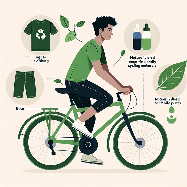 cyclist wearing eco-friendly apparel