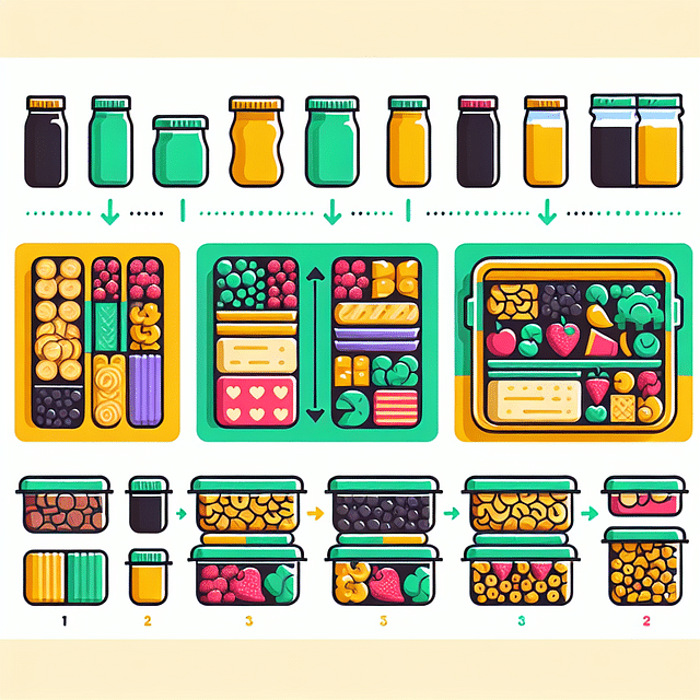 snacks in reusable containers