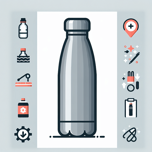 reusable stainless steel water bottle