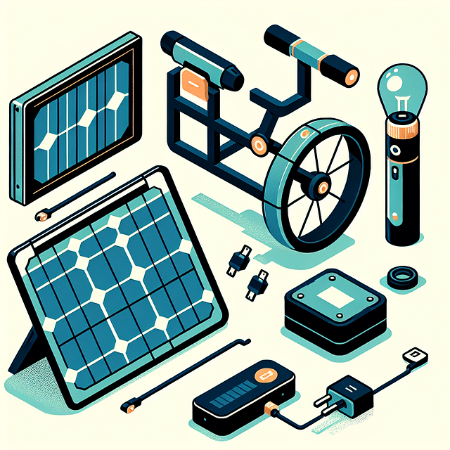 solar-powered bike light and charger