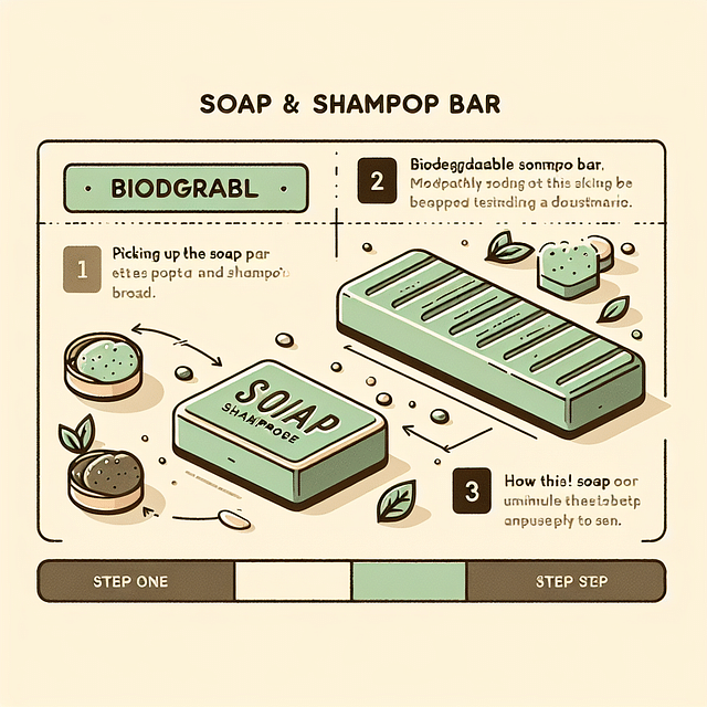 biodegradable soap and shampoo bars