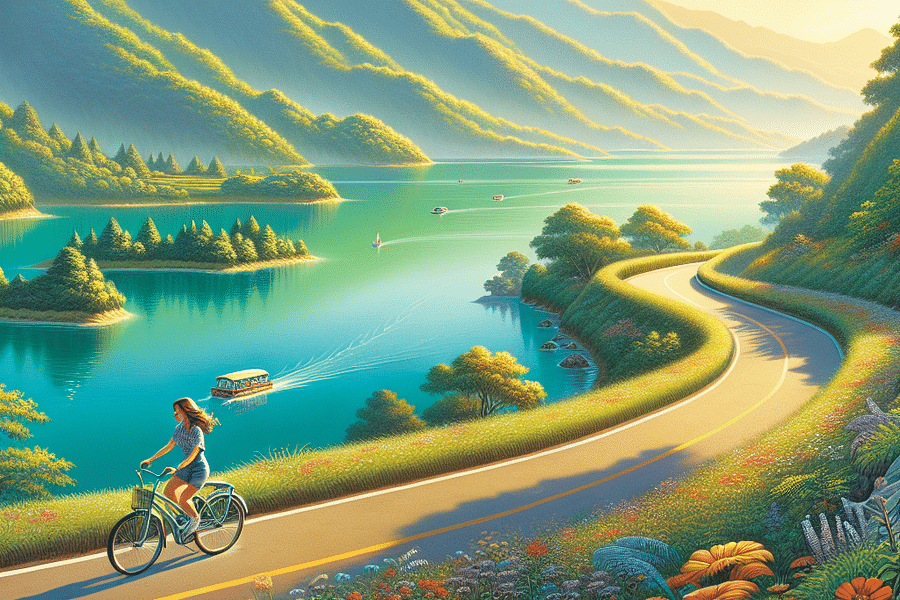 Sun Moon Lake cycling