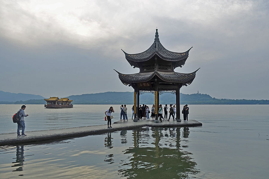 West Lake Hangzhou bike path