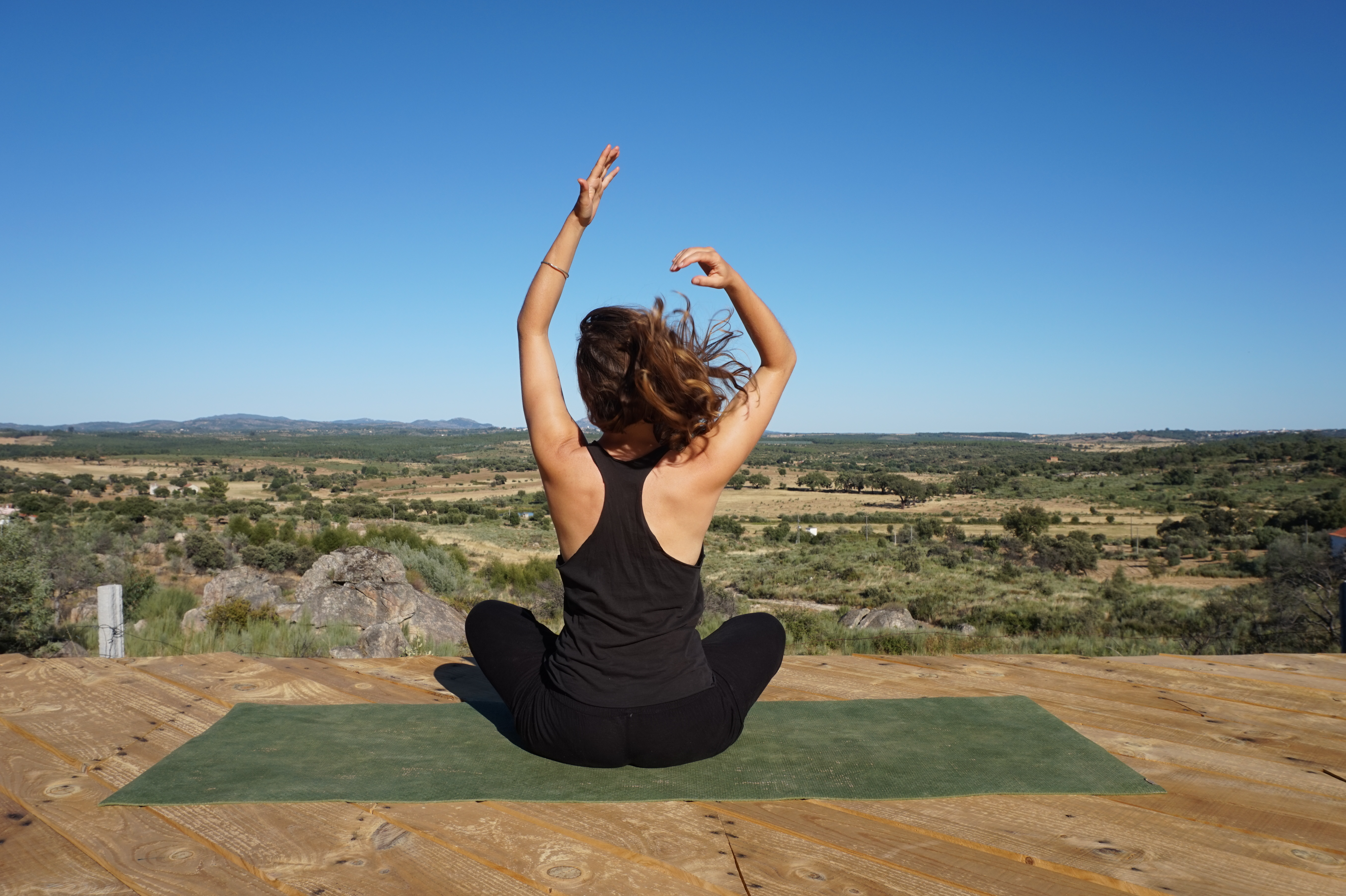 composting at yoga retreat
