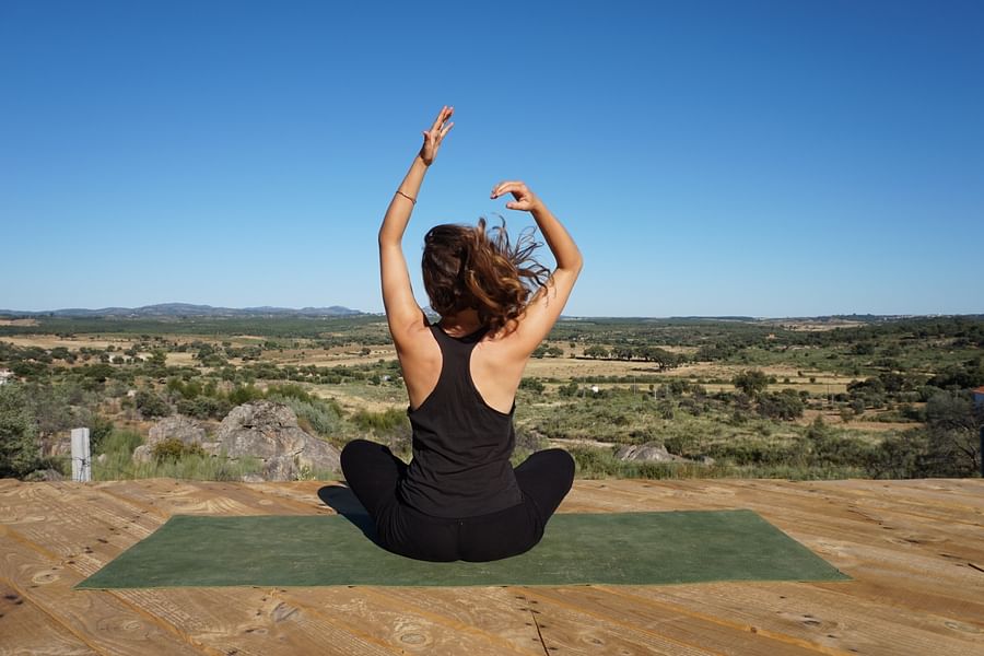 composting at yoga retreat
