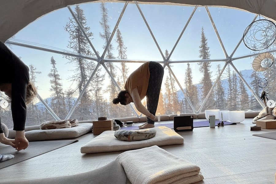 nature walk yoga retreat