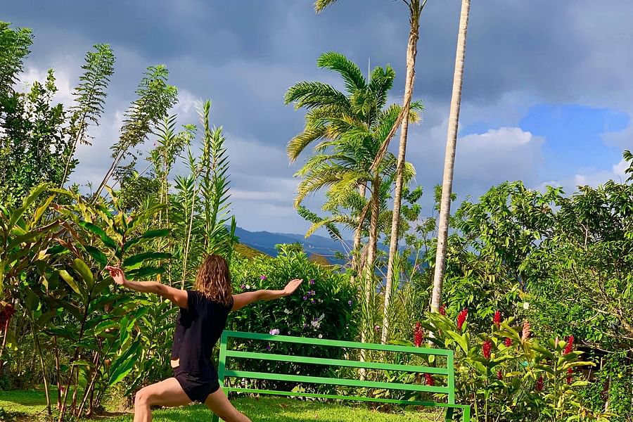 organic garden yoga retreat
