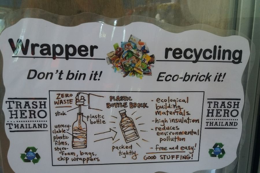 Recycling composting eco retreat
