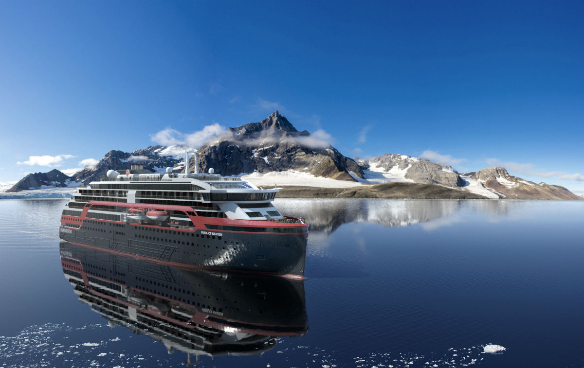 Hurtigruten hybrid cruise ship