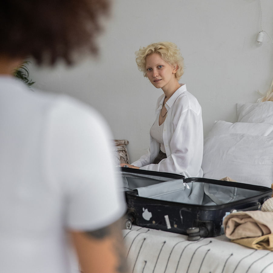 Zero-waste travel kit with reusable utensils, containers, and bags