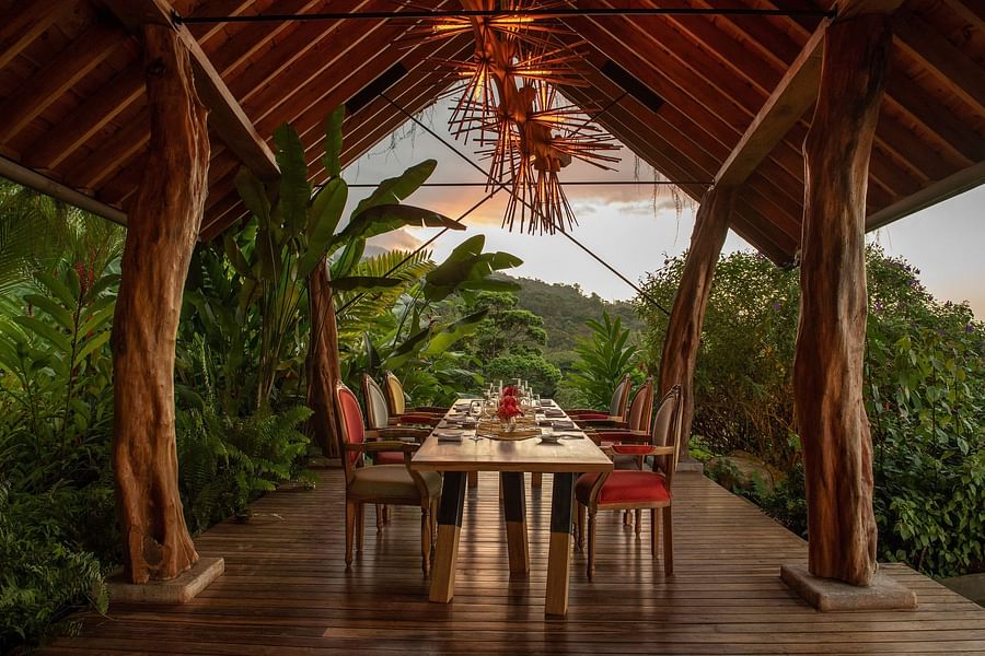 Picturesque view of Eco Lodge 1 in Costa Rica\'s lush rainforest