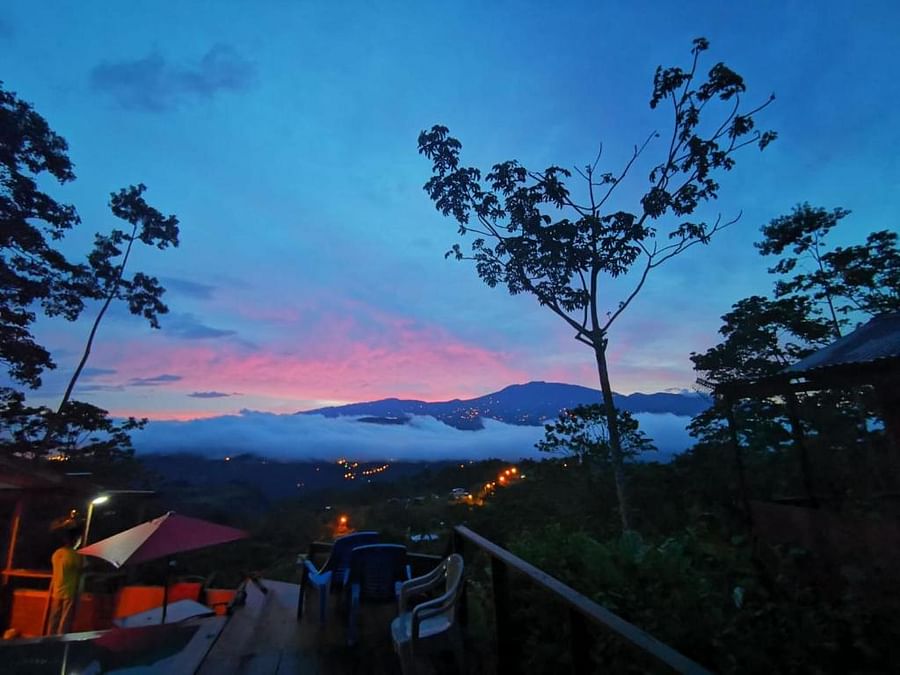Serene sunrise view from Eco Lodge 3 in Costa Rica