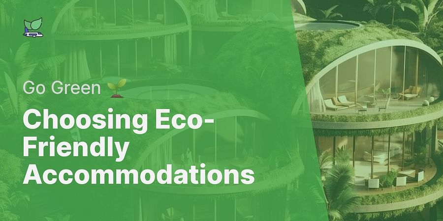 Choosing Eco-Friendly Accommodations - Go Green 🌱